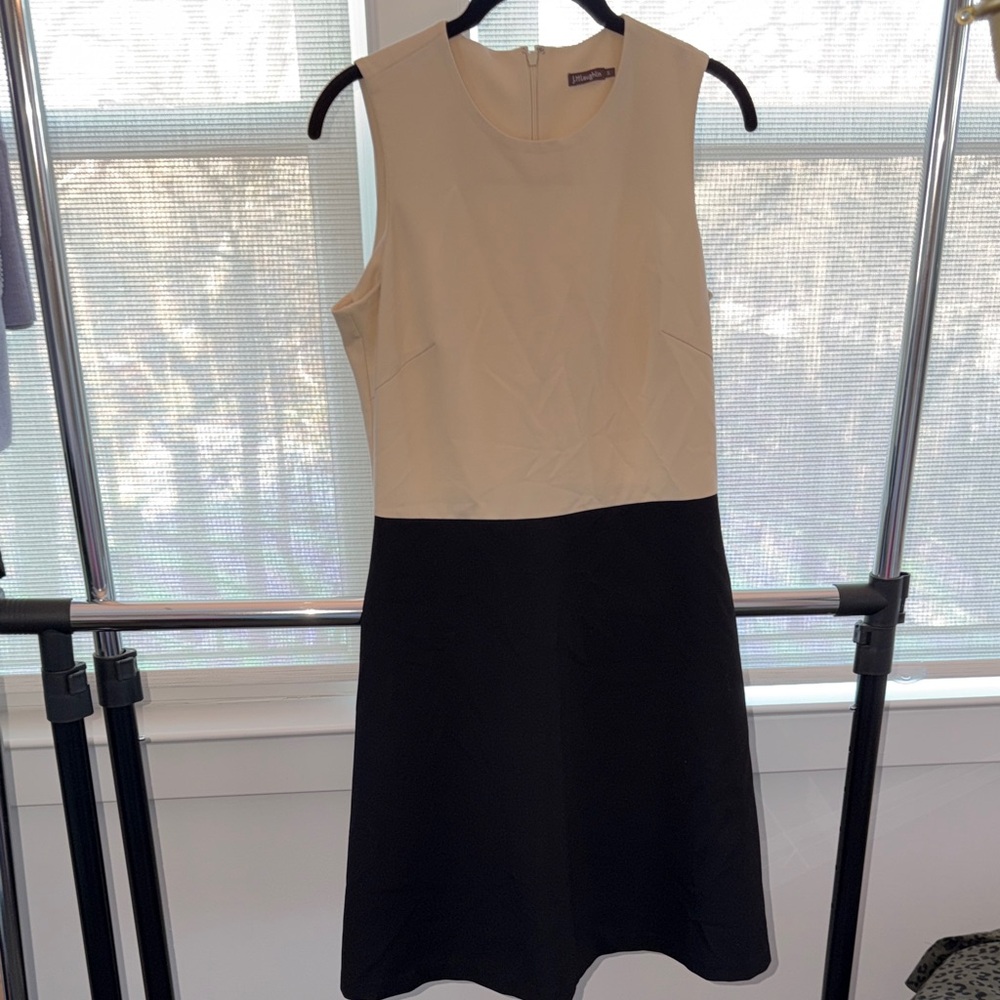 J McLaughlin Elegant Two-Tone Midi Dress